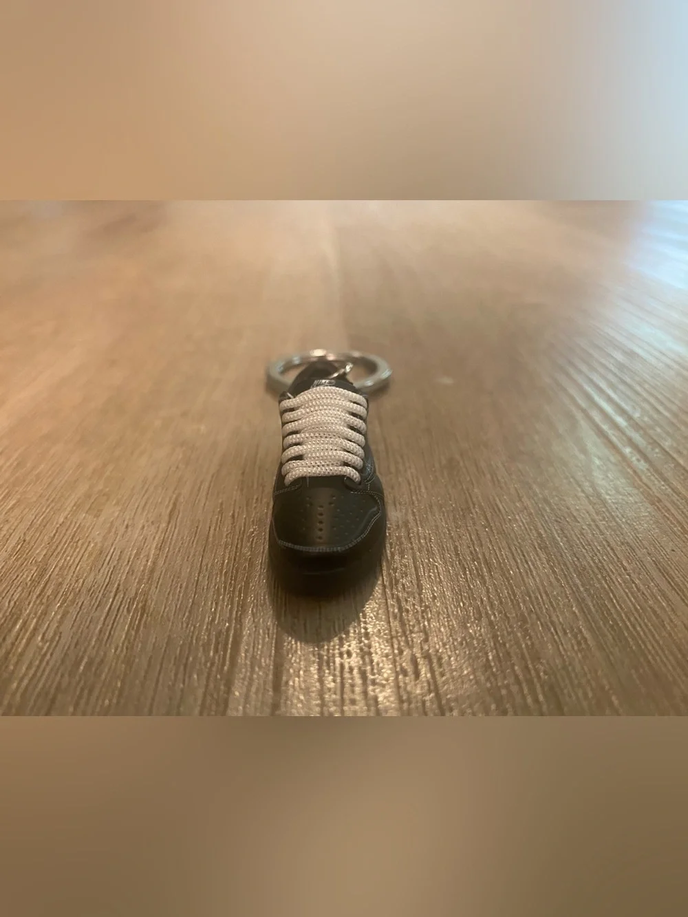 Mini Travis Scott Air Jordan 1 Low Black Phantom Keychain